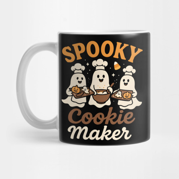 Spooky Cookie Maker Funny Halloween Ghost Baking Gift by MakerMind8.2