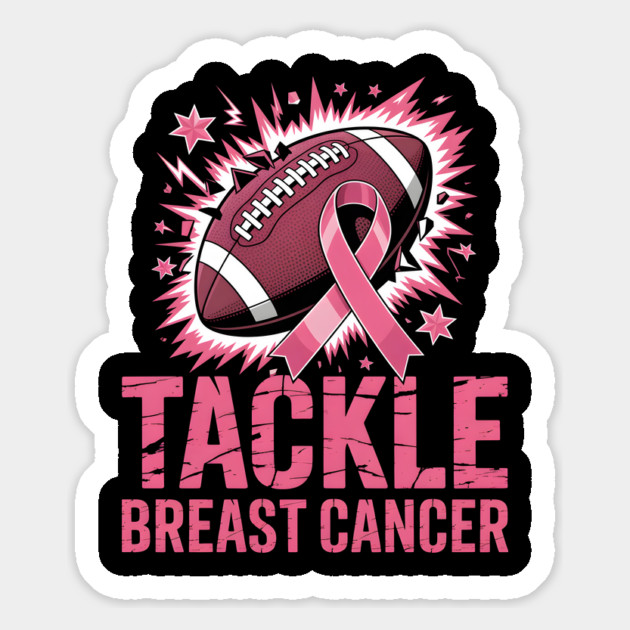 Tackle Breast Cancer Football Awareness Magnet by norhando