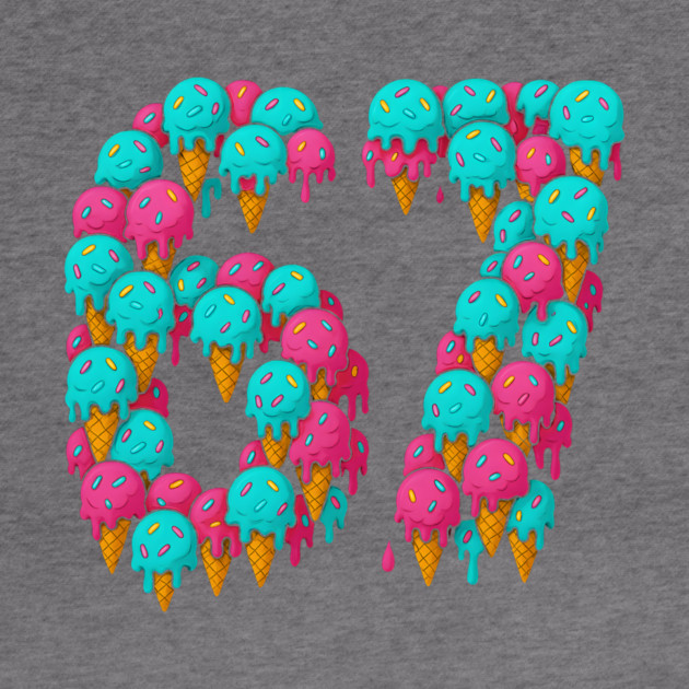 67 Icecream Meme Funny Six Seven Gen Alpha by logiamerch