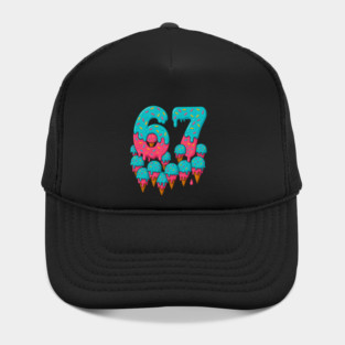 67 Icecream Meme Funny Six Seven Gen Alpha Hat
