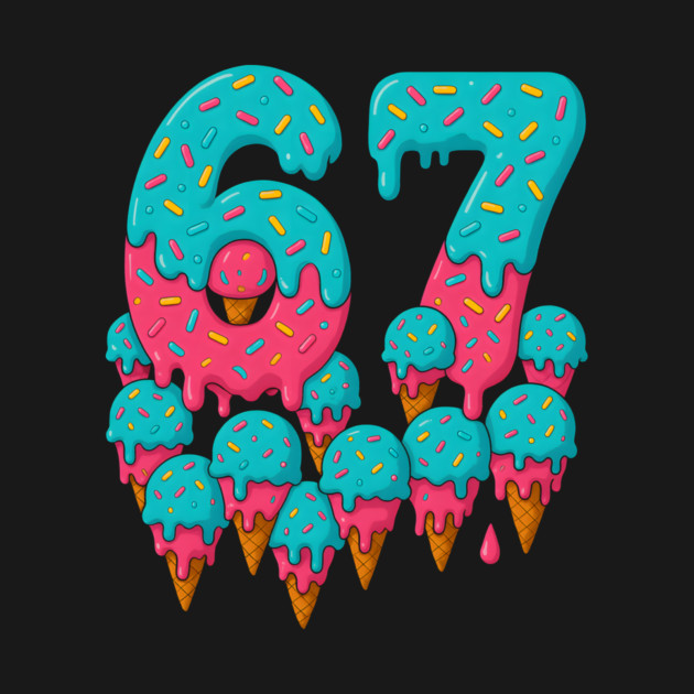 67 Icecream Meme Funny Six Seven Gen Alpha by logiamerch