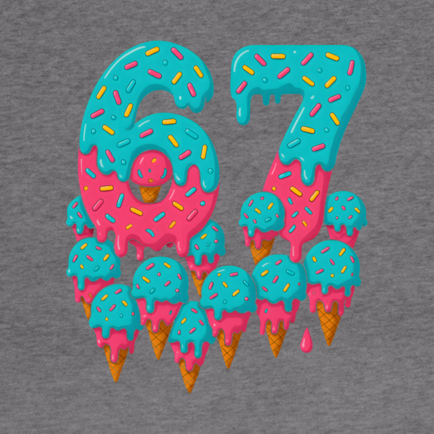 67 Icecream Meme Funny Six Seven Gen Alpha by logiamerch