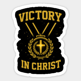 Victory in Christ Sticker