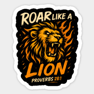Roar Like a Lion Sticker