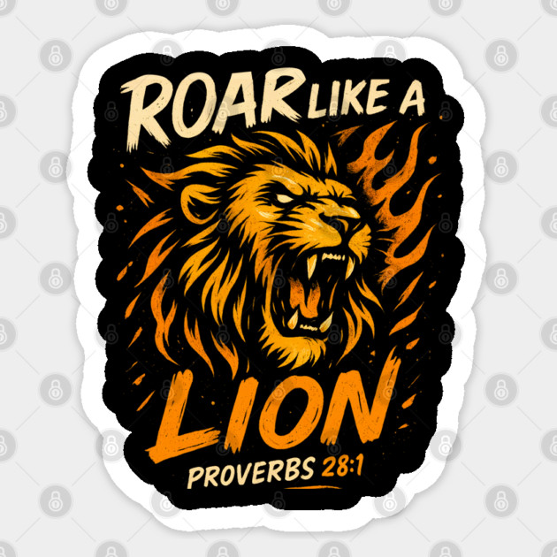 Roar Like a Lion Sticker by Eric's Store 10