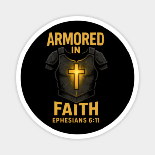 Armored in Faith Magnet