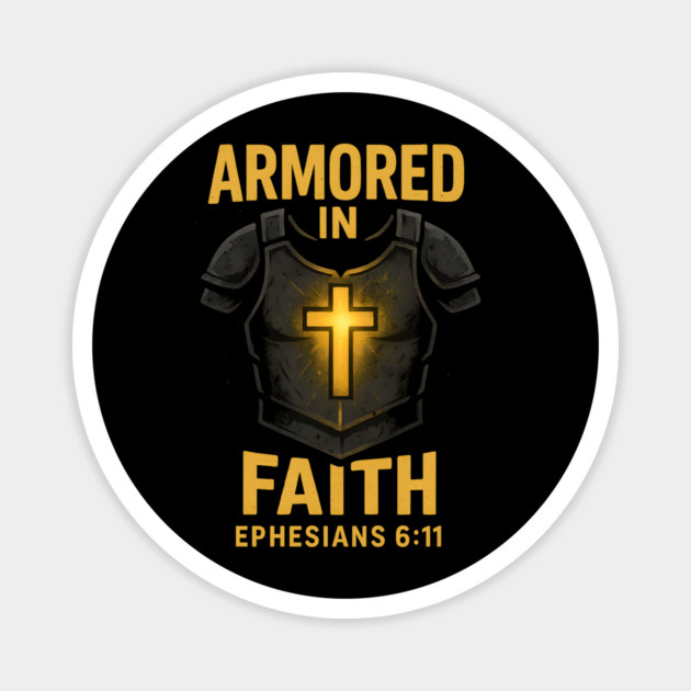 Armored in Faith Magnet by Eric's Store 10
