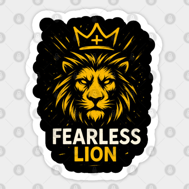 Fearless Lion Sticker by Eric's Store 10