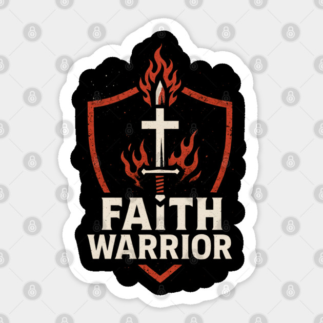 Faith Warrior Sticker by Eric's Store 10