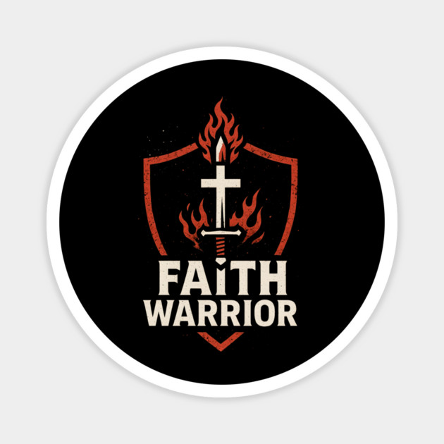 Faith Warrior Magnet by Eric's Store 10