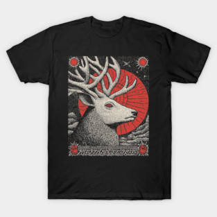 Mythical Stag Tarot Card | Pagan Horned God Cernunnos T-Shirt