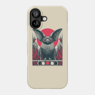 Gothic Bat Heraldic Crest | Nocturnal Vampire Grimoire Phone Case