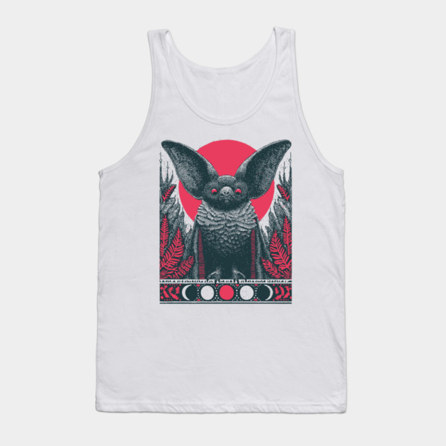 Gothic Bat Heraldic Crest | Nocturnal Vampire Grimoire Tank Top by TuncGK