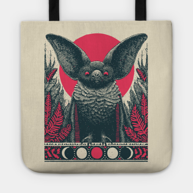 Gothic Bat Heraldic Crest | Nocturnal Vampire Grimoire Tote by TuncGK