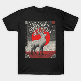 Pagan Horned God Stag | Wiccan Cernunnos Forest King T-Shirt