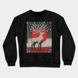 Pagan Horned God Stag | Wiccan Cernunnos Forest King Crewneck Sweatshirt