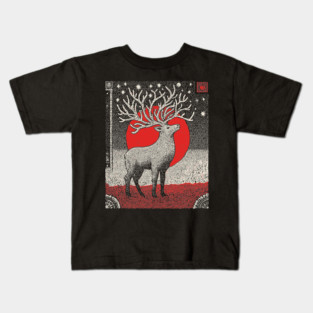 Pagan Horned God Stag | Wiccan Cernunnos Forest King Kids T-Shirt