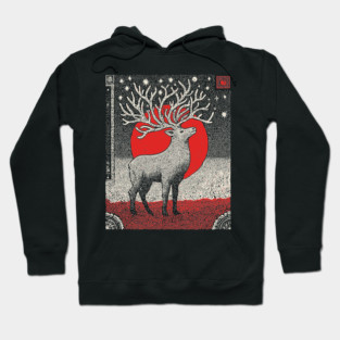 Pagan Horned God Stag | Wiccan Cernunnos Forest King Hoodie