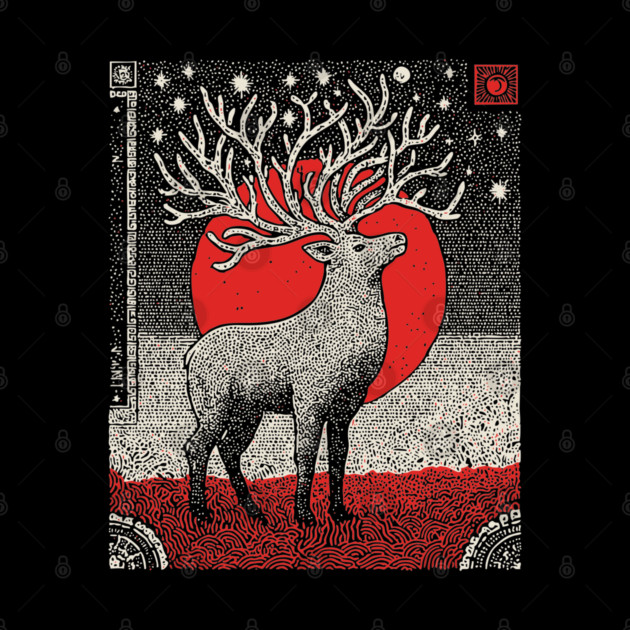 Pagan Horned God Stag | Wiccan Cernunnos Forest King by TuncGK