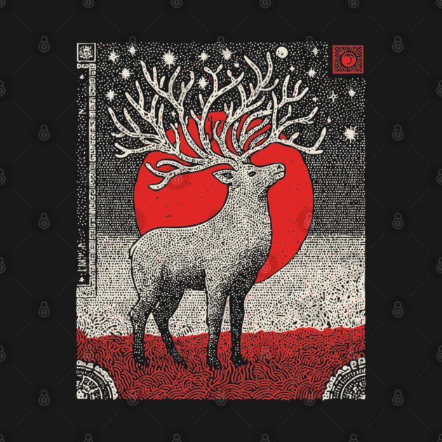 Pagan Horned God Stag | Wiccan Cernunnos Forest King by TuncGK