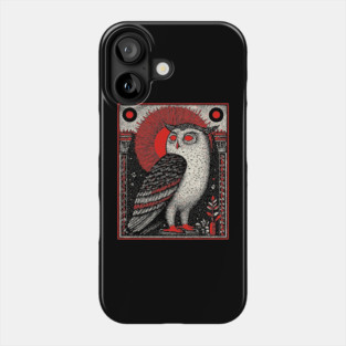 Supernatural Owl Omen | Gothic Harbinger Witchy Art Phone Case