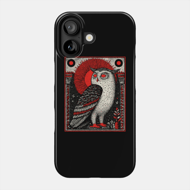 Supernatural Owl Omen | Gothic Harbinger Witchy Art Phone Case by TuncGK