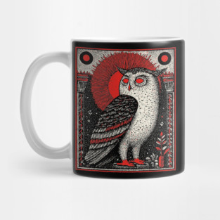 Supernatural Owl Omen | Gothic Harbinger Witchy Art Mug