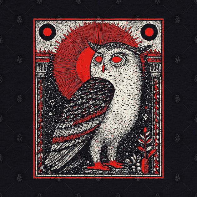 Supernatural Owl Omen | Gothic Harbinger Witchy Art by TuncGK