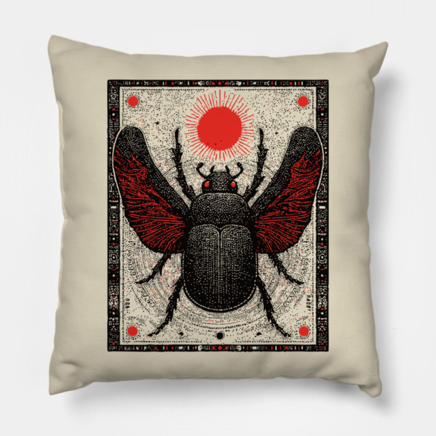Nocturnal Beetle Pillow by TuncGK
