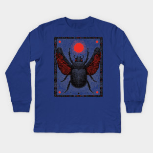 Nocturnal Beetle Kids Long Sleeve T-Shirt