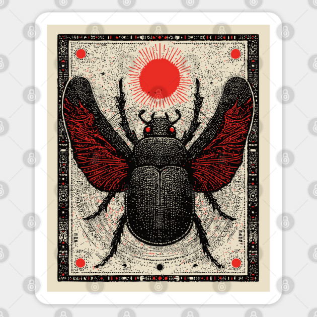 Nocturnal Beetle Sticker by TuncGK
