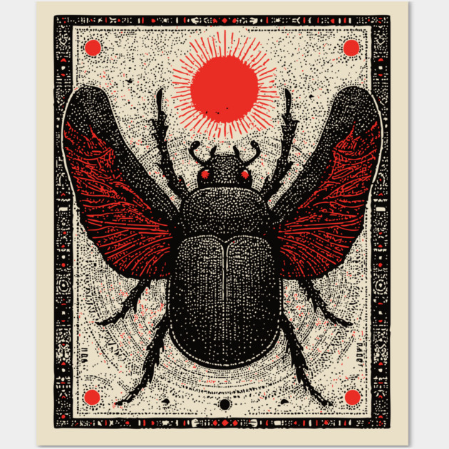 Nocturnal Beetle Wall Art by TuncGK
