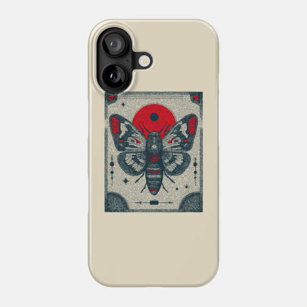 Ornate Cicada Tarot Card | Witchcore Divination Oracle Phone Case by TuncGK