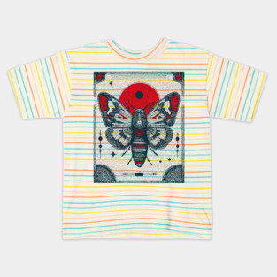 Ornate Cicada Tarot Card | Witchcore Divination Oracle Kids T-Shirt