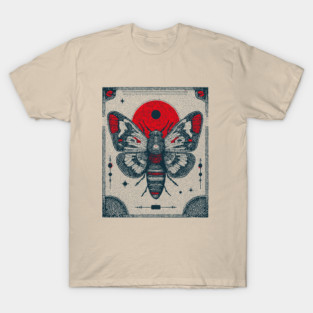 Ornate Cicada Tarot Card | Witchcore Divination Oracle T-Shirt