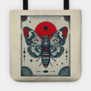 Ornate Cicada Tarot Card | Witchcore Divination Oracle Tote