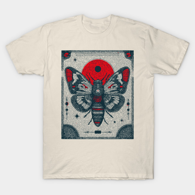 Ornate Cicada Tarot Card | Witchcore Divination Oracle T-Shirt by TuncGK