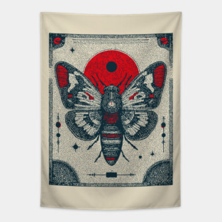 Ornate Cicada Tarot Card | Witchcore Divination Oracle Tapestry