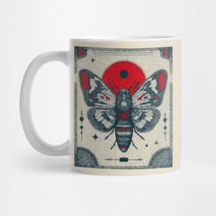 Ornate Cicada Tarot Card | Witchcore Divination Oracle Mug