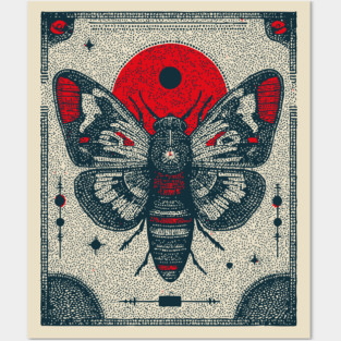 Ornate Cicada Tarot Card | Witchcore Divination Oracle Posters and Art