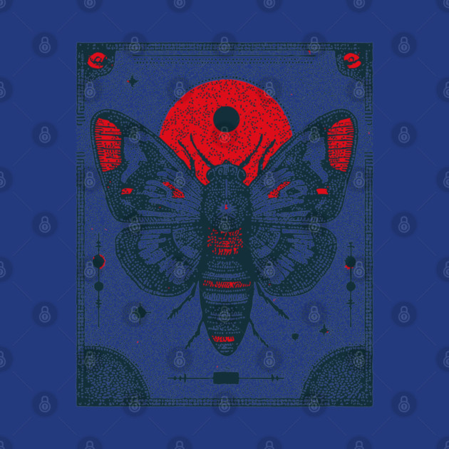 Ornate Cicada Tarot Card | Witchcore Divination Oracle by TuncGK