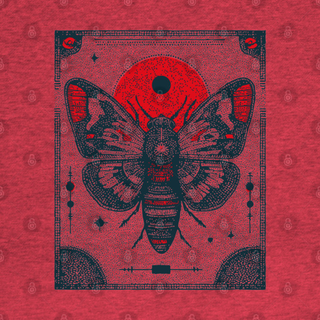 Ornate Cicada Tarot Card | Witchcore Divination Oracle by TuncGK