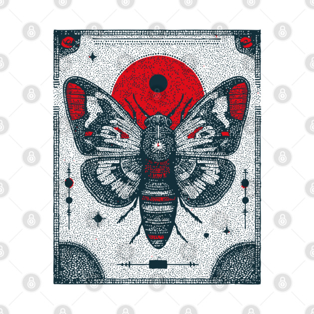 Ornate Cicada Tarot Card | Witchcore Divination Oracle by TuncGK