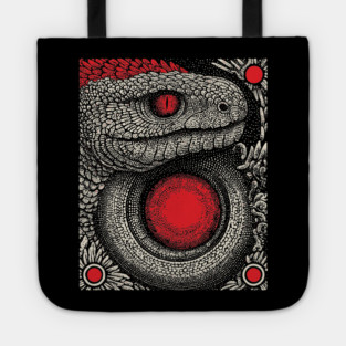 Ouroboros Snake Alchemy Tarot Card | Esoteric Gnostic Symbol Tote