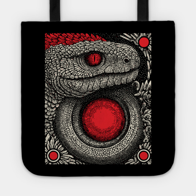 Ouroboros Snake Alchemy Tarot Card | Esoteric Gnostic Symbol Tote by TuncGK
