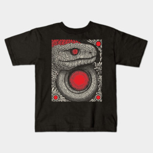 Ouroboros Snake Alchemy Tarot Card | Esoteric Gnostic Symbol Kids T-Shirt