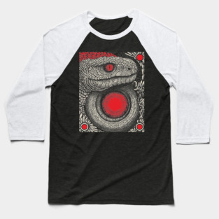 Ouroboros Snake Alchemy Tarot Card | Esoteric Gnostic Symbol Baseball T-Shirt