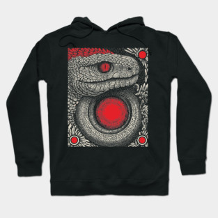 Ouroboros Snake Alchemy Tarot Card | Esoteric Gnostic Symbol Hoodie