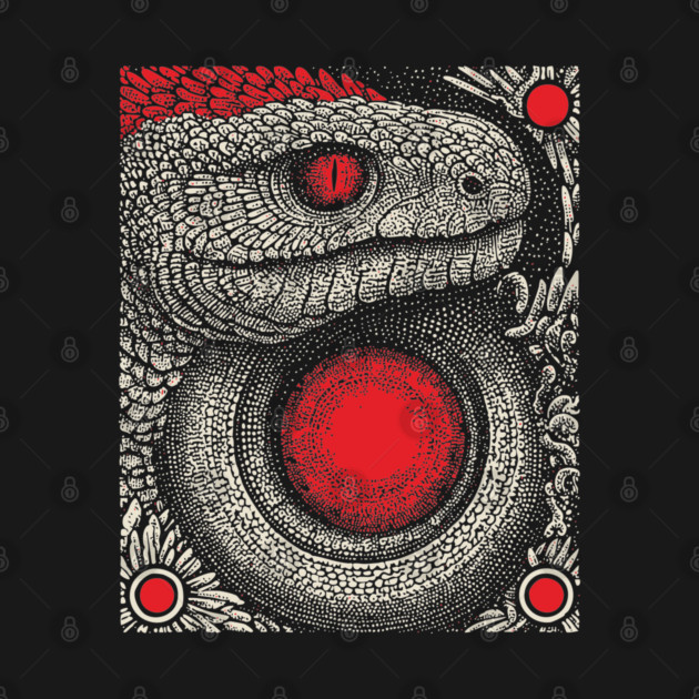 Ouroboros Snake Alchemy Tarot Card | Esoteric Gnostic Symbol by TuncGK