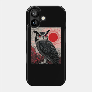 Wise Owl Grimoire Tarot Card | Dark Academia Nocturnal Phone Case
